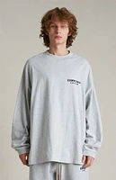 Fear of God Essentials Light Heather Grey Long Sleeve T-Shirt