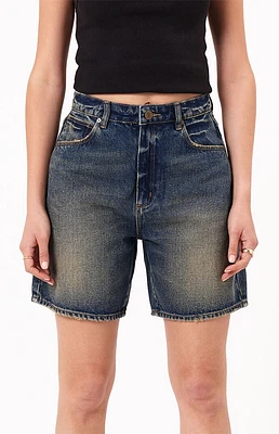 ABRAND Carrie High Waisted Relaxed Denim Shorts