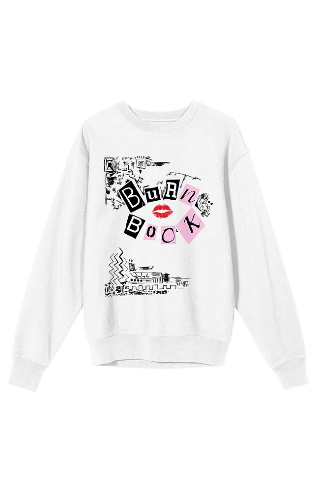 Mean Girls Burn Book Crew Neck Sweatshirt