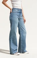 PacSun Medium Indigo High Waisted Girlfriend Jeans