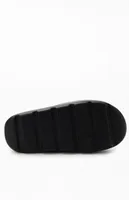 Kappa Black Authentic Plume 1 Slide Sandals