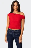 Edikted Jenny Scrunched Asymmetric Top