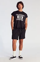 Pacsun Black Stripe Linen Shorts