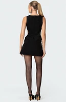 Edikted Ingrid Cut Out Bow Mini Dress