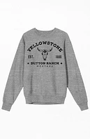 Yellowstone Dutton Ranch Crew Neck Sweatshirt