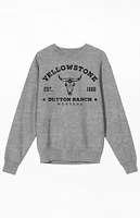 Yellowstone Dutton Ranch Crew Neck Sweatshirt