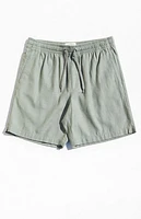 Pacsun Olive Textured Volley Shorts
