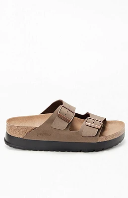 Birkenstock Women's Arizona Vegan Leather Platform Sandals Mocha