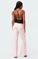 Alva Open Back Sheer Mesh Bodysuit