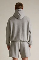 Fear of God Essentials Dark Heather Oatmeal Fleece Hoodie