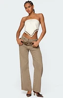 Edikted Stud and Tassel Handkerchief Top