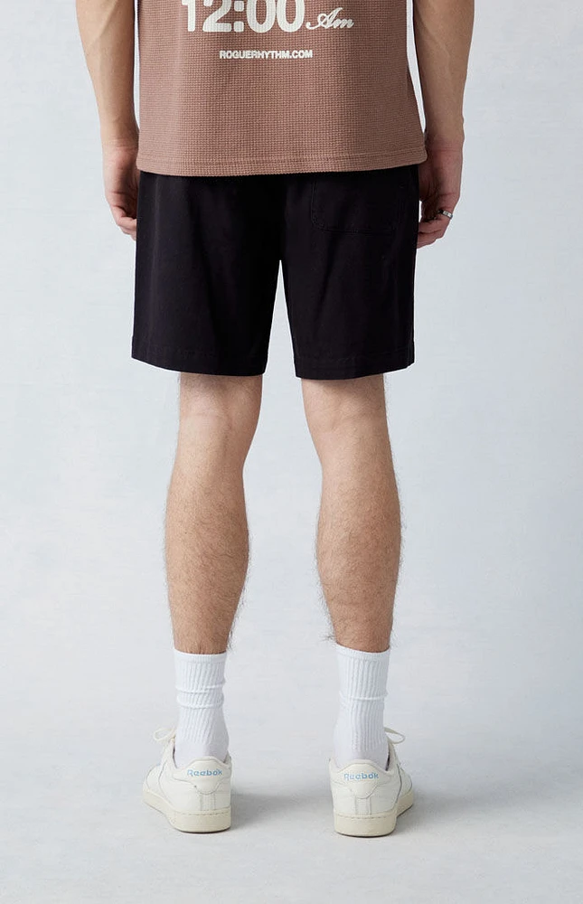 PacSun Black Twill Volley Shorts