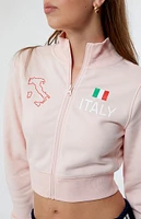 PacSun Italy High Neck Zip Up Track Jacket