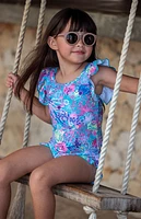 Boardies Kids Coral One Piece Swimsuit