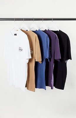 PacSun 5 Pack Basic Embroidery T-Shirts