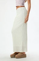 Daisy Street Rosette Mid Rise Maxi Skirt