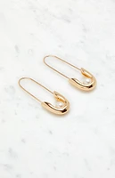 LA Hearts Pearl Pin Earrings