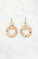 LA Hearts Circle Drop Earrings