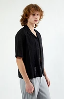 Pacsun Pointelle Oversized Camp Shirt