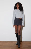 LA Hearts Julie Slouchy Cropped Sweater