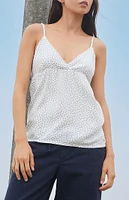 John Galt White & Floral Edith Tank Top
