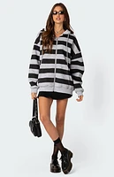 Edikted Maritza Oversized Zip Up Hoodie