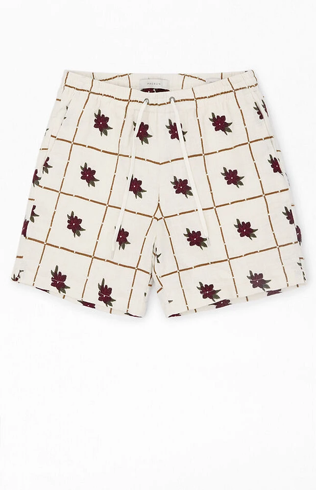 Pacsun Floral Linen Shorts