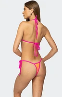 Edikted Contrast Micro String Bikini Bottom