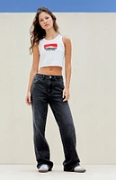 PacSun Black High Waisted Girlfriend Jeans