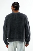Pacsun Black Textured Crew Neck Sweater