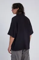 PacSun Black Boxy Button Down Shirt