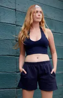 John Galt Navy Alexis Halter Top