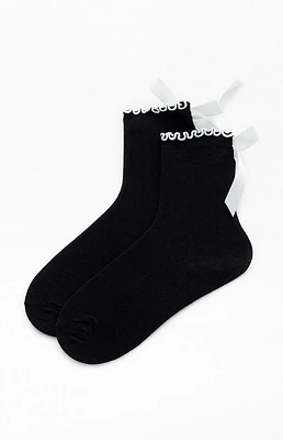 Ruffle Bow Socks
