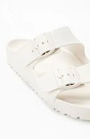 Birkenstock Women's Arizona Essentials Slide Sandal Eggshell