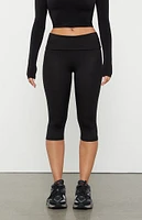 PAC 1980 WHISPER Active Icon Fold-Over Capri Yoga Pants