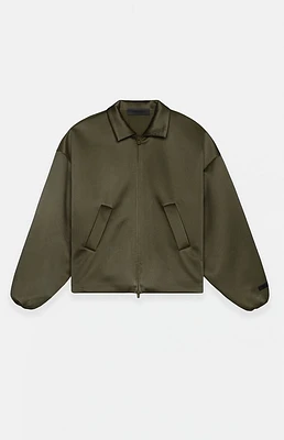 Fear of God Essentials Women's Military Satin Bomber Jacket