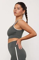 PAC 1980 WHISPER Active Logan Contrast Trim Sports Bra
