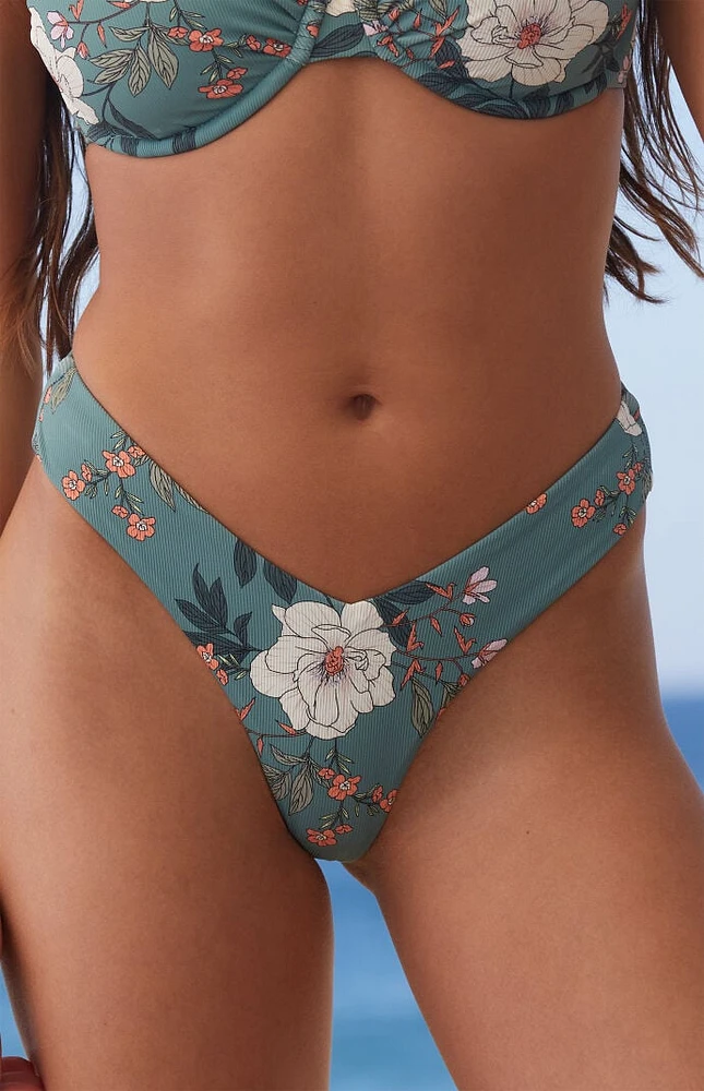 Body Glove Aurora Floral Kendall Cheeky Bikini Bottom