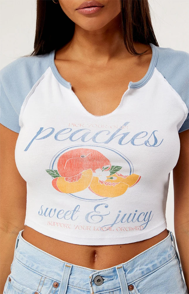 Peaches Raglan T-Shirt