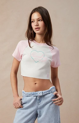 Playboy By PacSun Big Heart Raglan T-Shirt