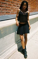John Galt Black Lace Tank Top
