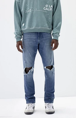 PacSun Medium Indigo Slim Destroyed Jeans