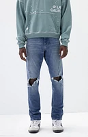 PacSun Medium Indigo Slim Destroyed Jeans