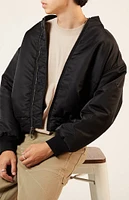 PacSun Black Nylon Bomber Jacket