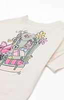 adidas Kids Oatmeal Dropped Shoulder Heather T-Shirt