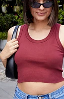 John Galt Burgundy Connor Tank Top