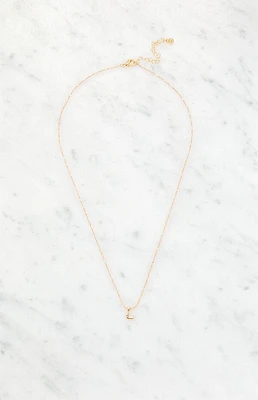 LA Hearts Initial 14K Gold Plated Necklace