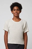 PacSun Kids Oatmeal Boxy Oversized T-Shirt