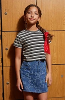 Pacsun Kids Striped Ribbed Skimmer T-Shirt