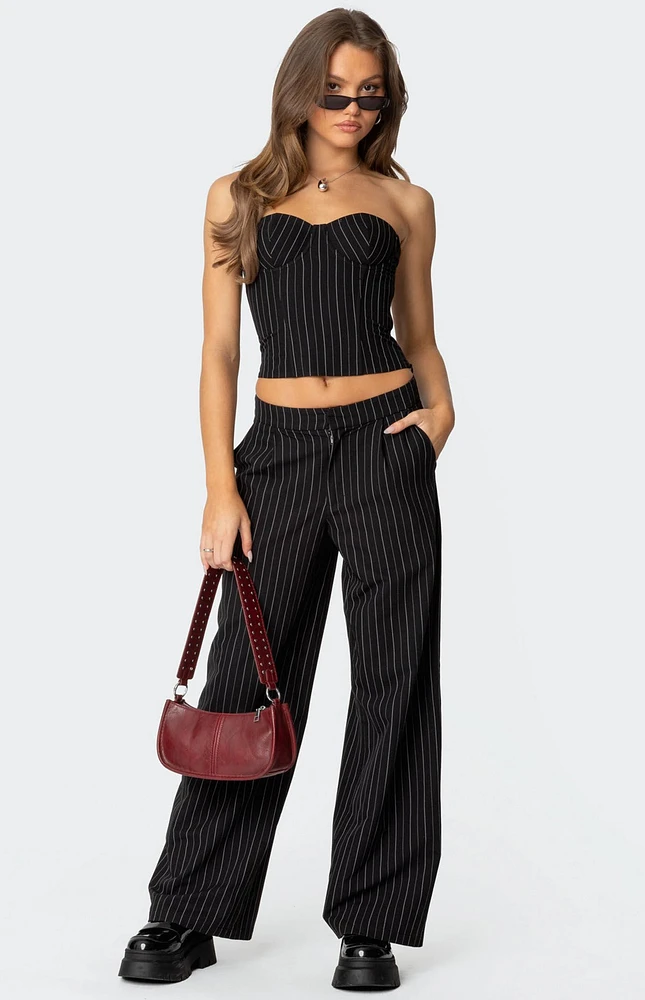 Edikted Aliza Pinstripe Pants